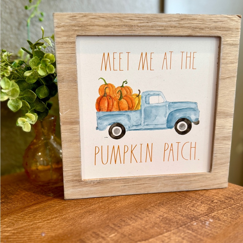 Rae Dunn Meet Me at the  Pumpkin Patch Sign